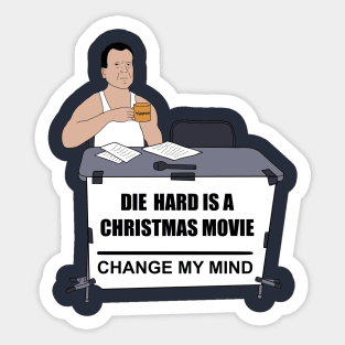 Die Hard is a Christmas Movie Sticker